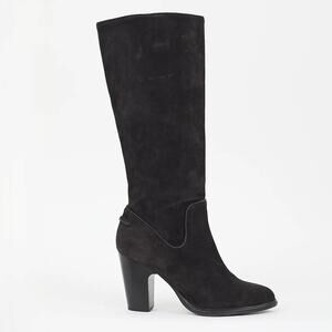 Rag & Bone Lilford Knee-High boots - Black Suede Heeled Boot - Size 38